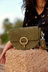 Sac en cuir kaki - Jim