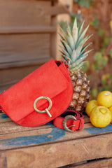 Sac en cuir rouge - Jim