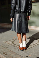 Jupe en cuir noir - Jolene