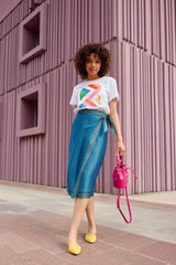 Jupe midi geo - Judy