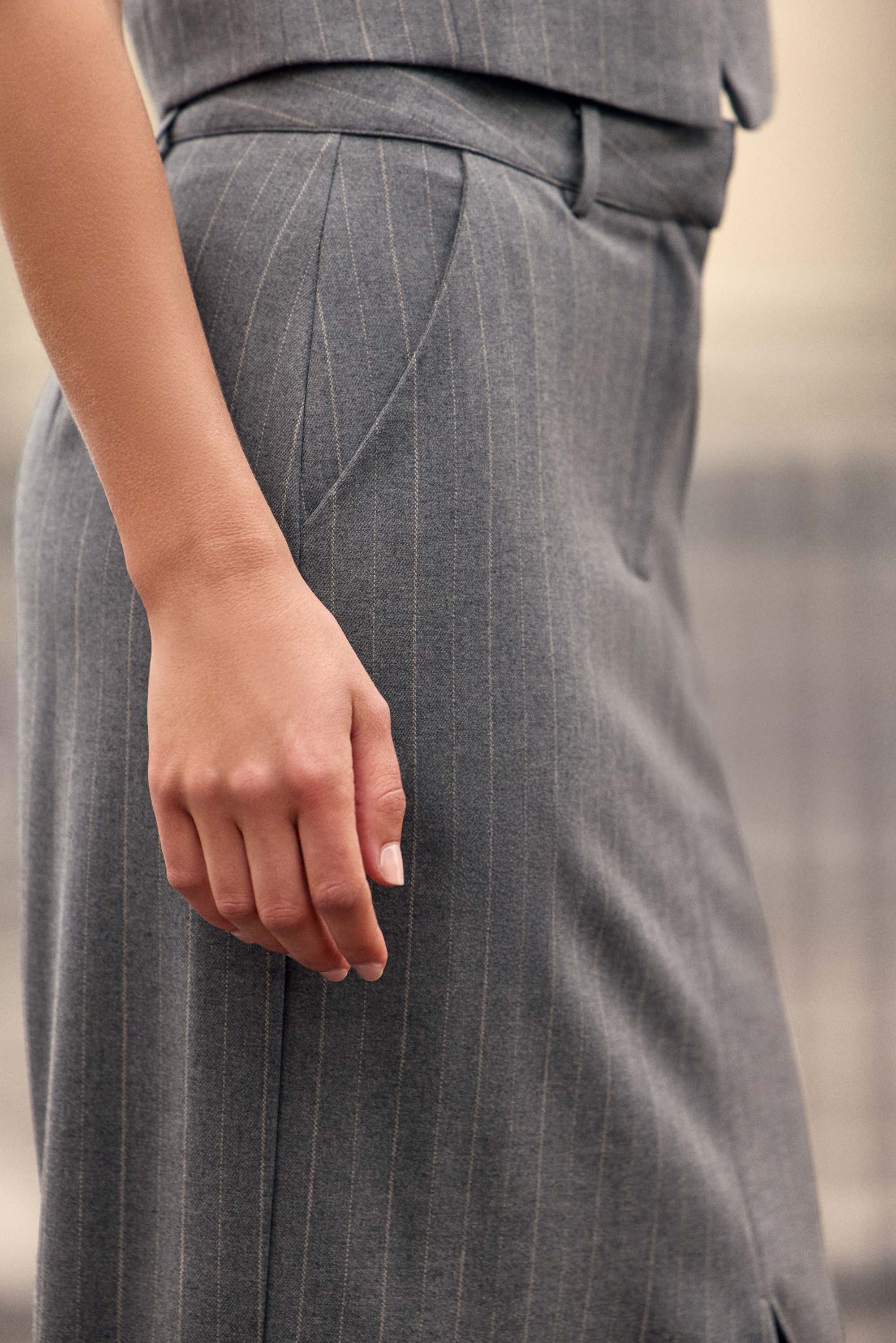 Jupe midi grise - Julan