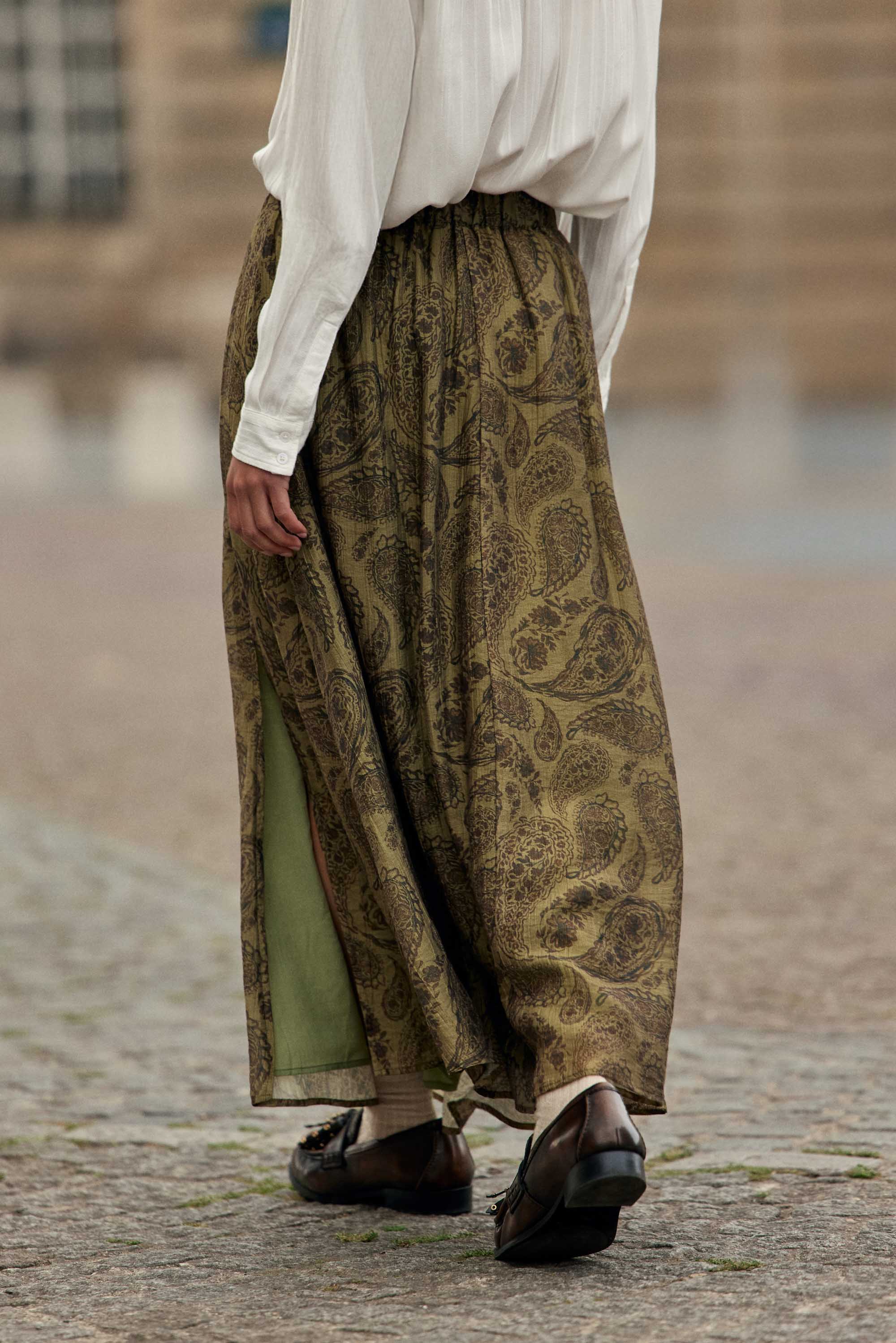 Jupe midi cachemire - Julisa