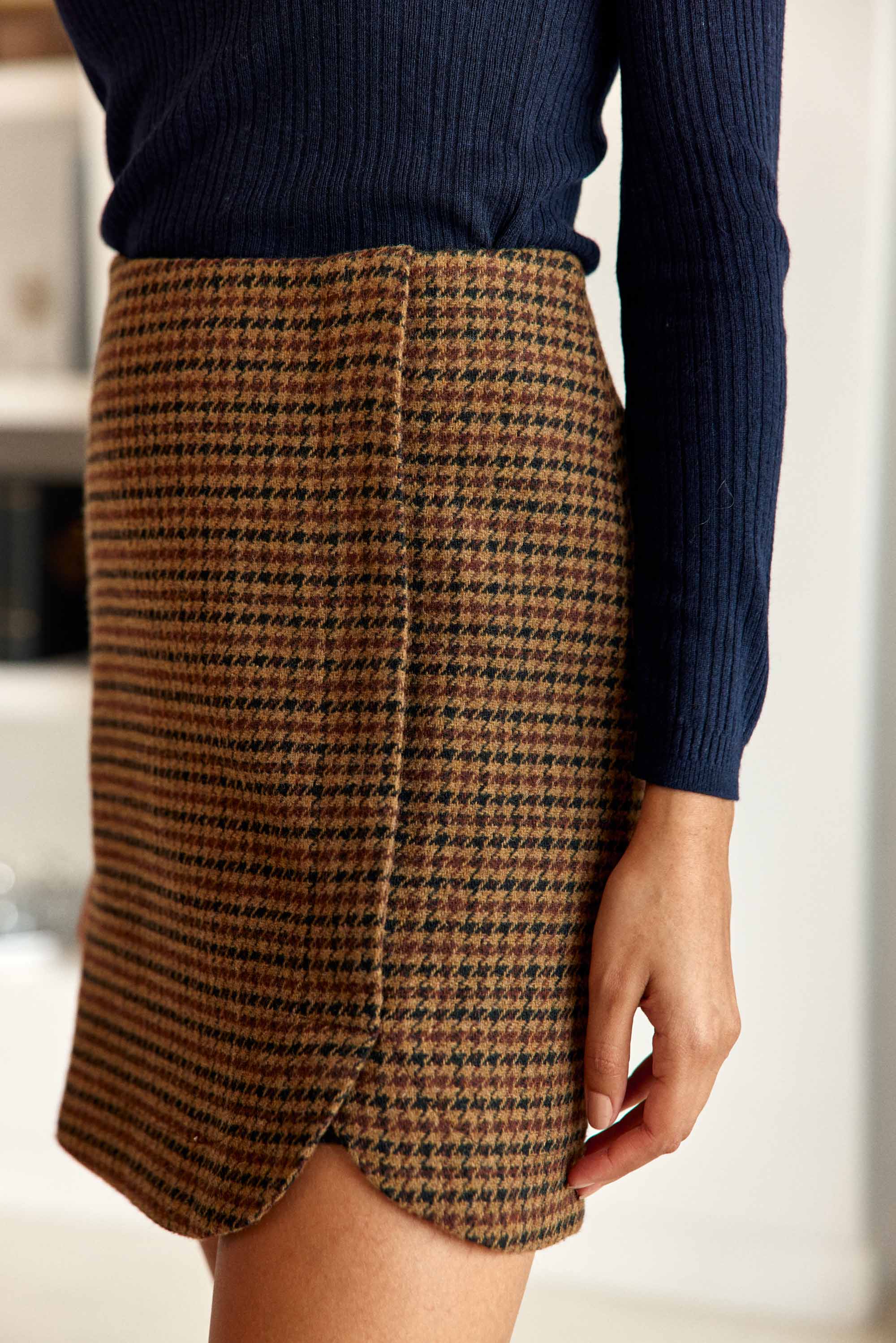 Jupe pied de poule - Juna