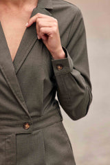 Combi-pantalon kaki - Lola