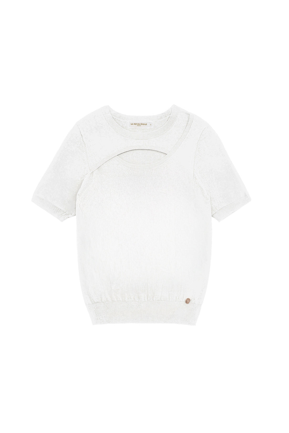 Pull manches courtes blanc - Maiwen