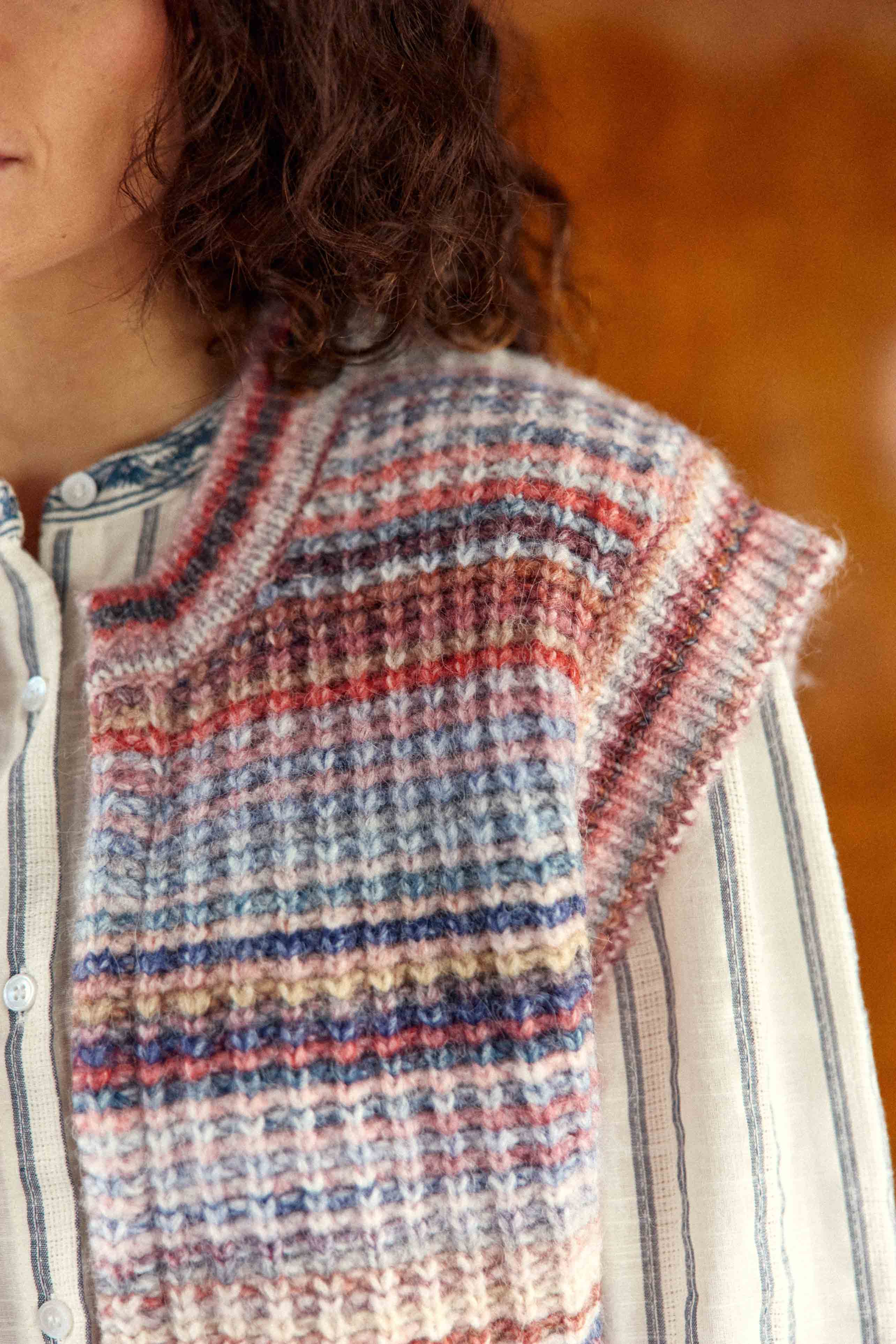 Gilet bleu/rose - Mancy