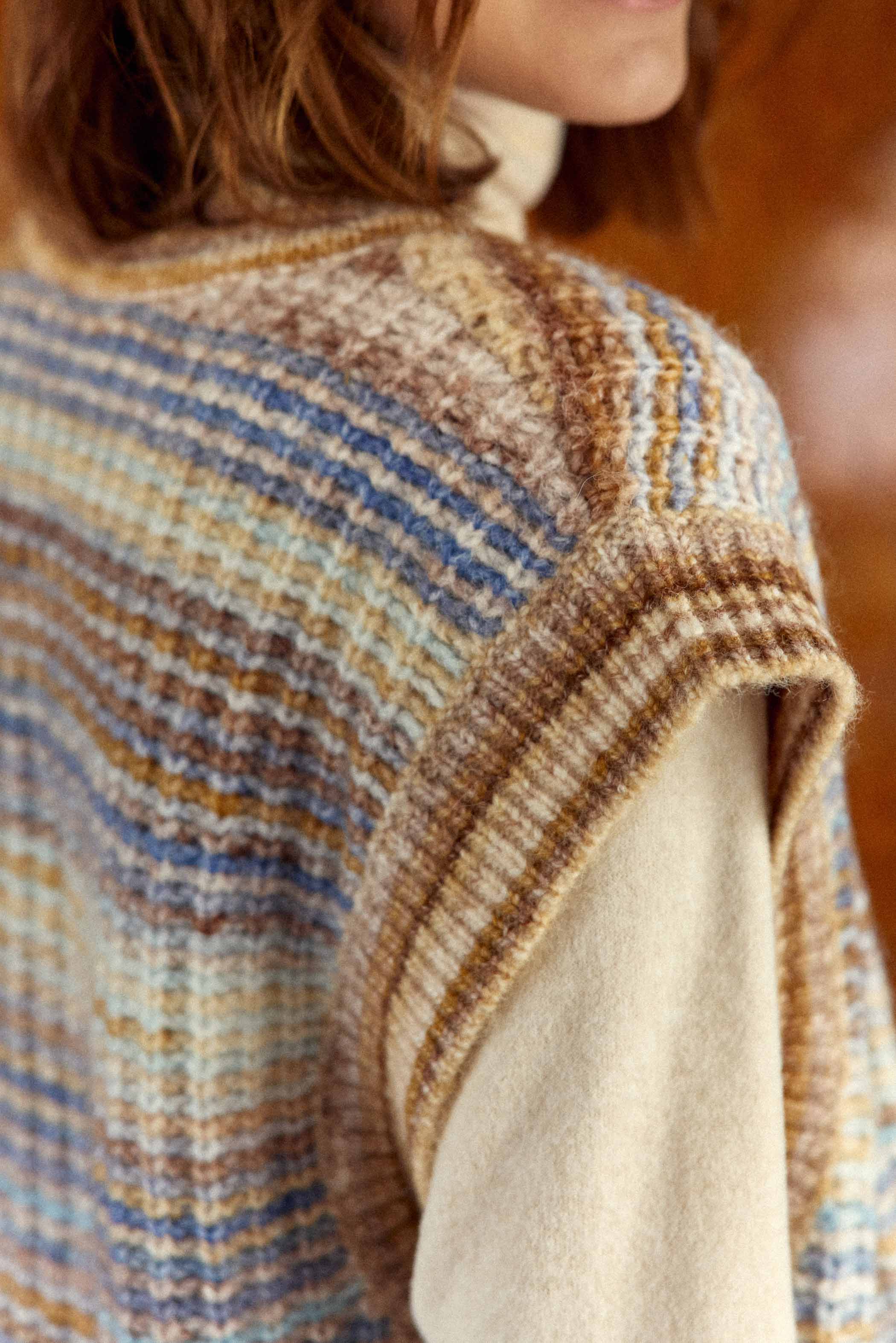 Gilet camel/ciel - Mancy