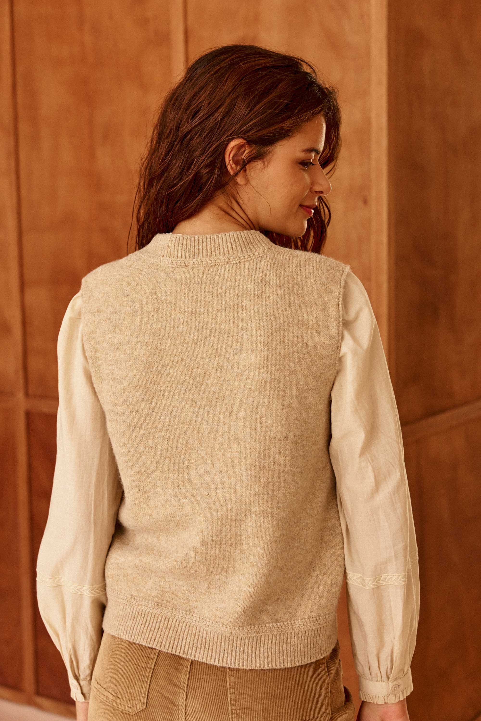 Pull beige - Manda