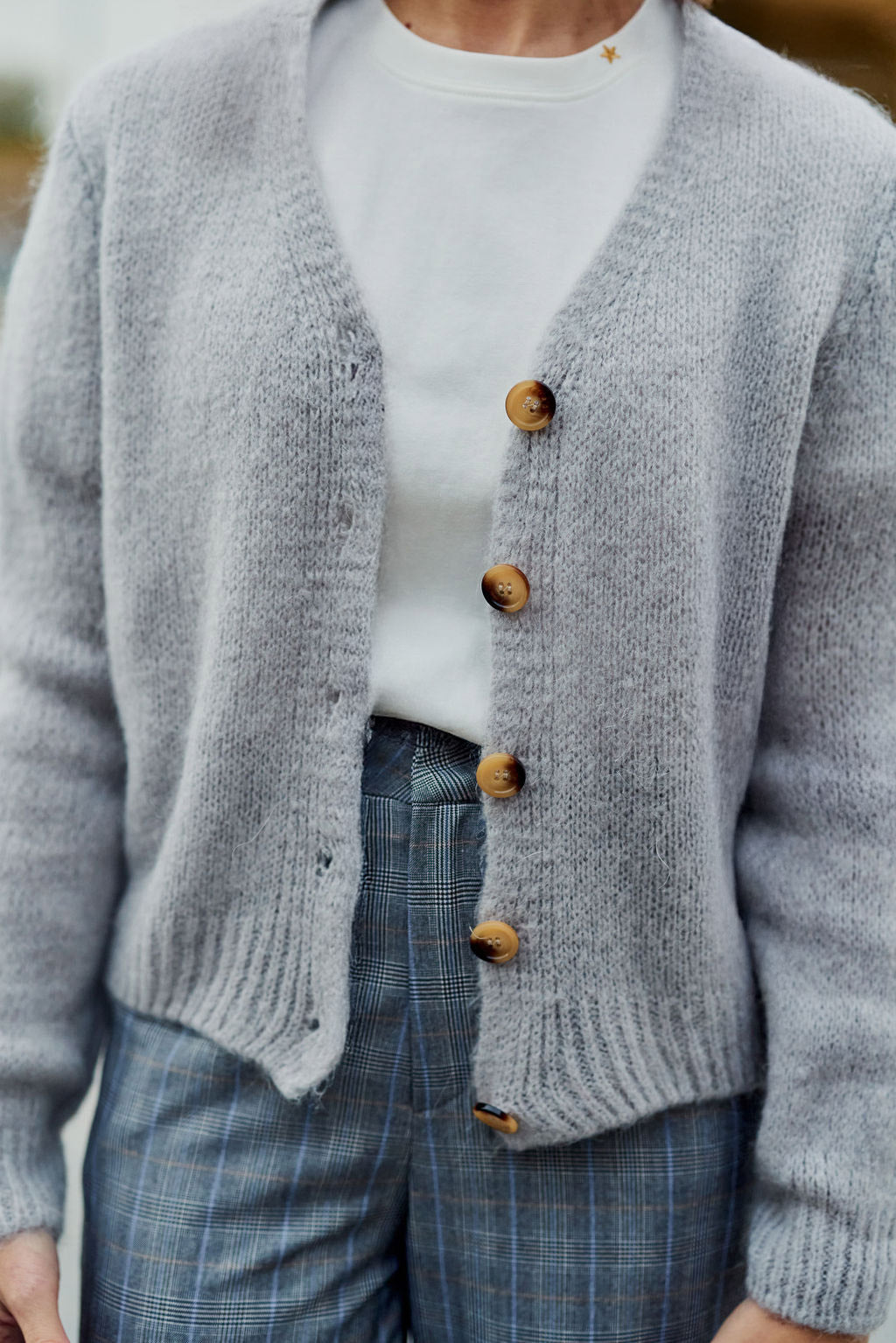 Gilet en maille gris - Mara