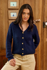 Gilet en maille marine - Mara