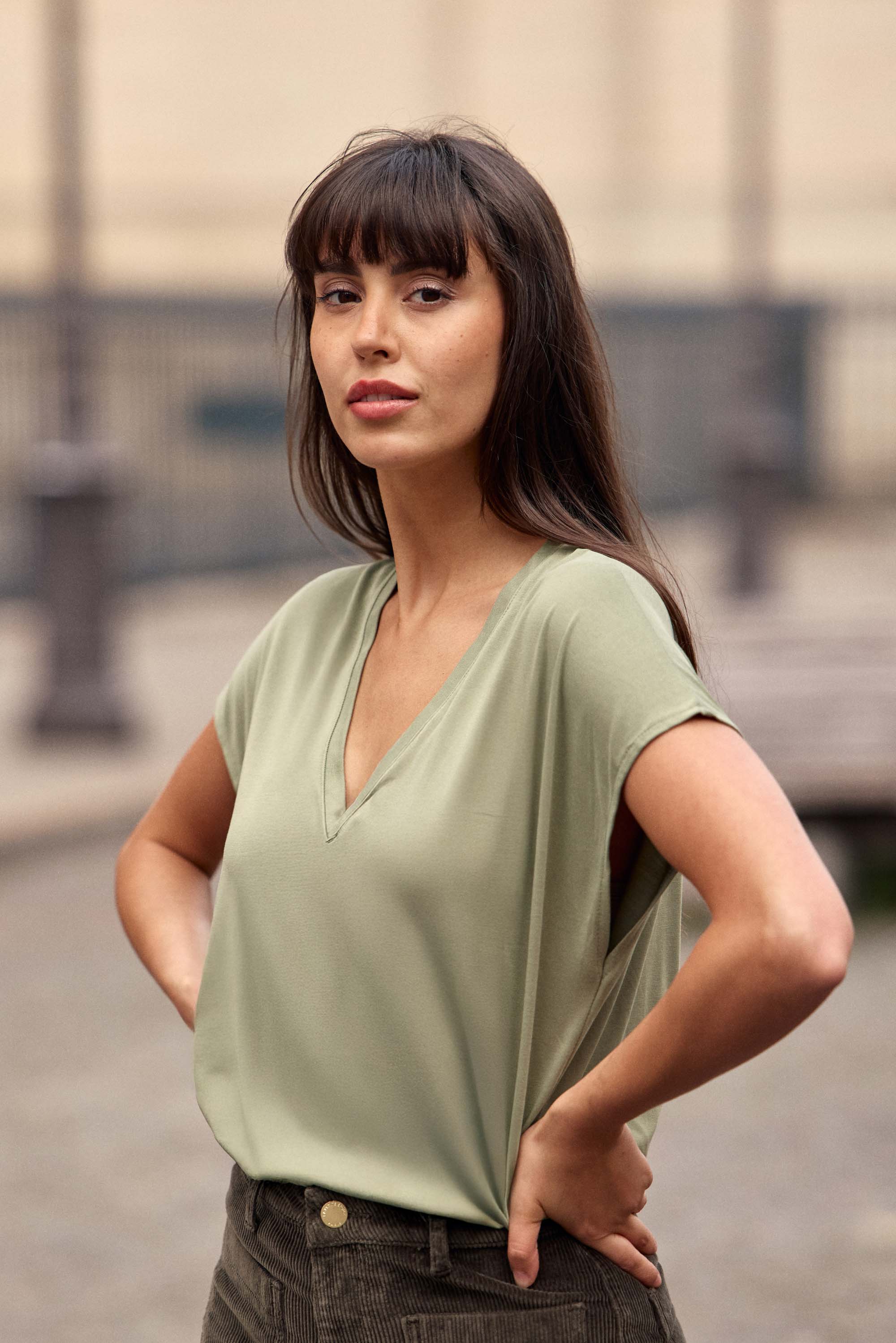 T-shirt vert - Marcellina