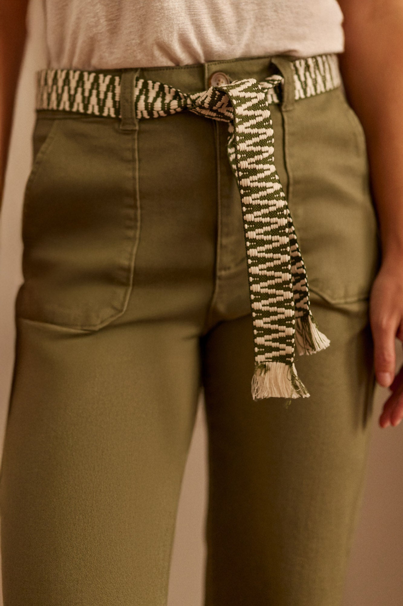 Pantalon droit kaki - Marisol