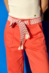 Pantalon droit orange - Marisol