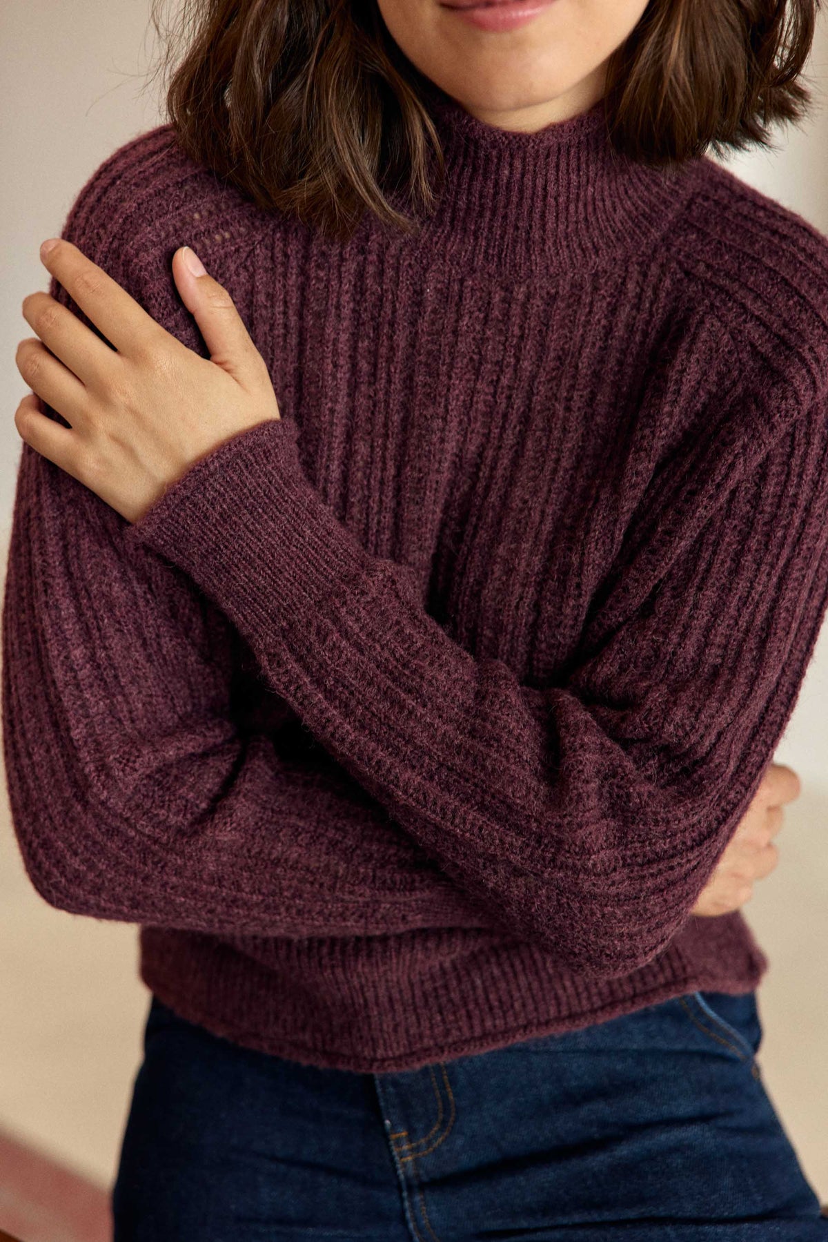 Pull bordeaux - Mavi