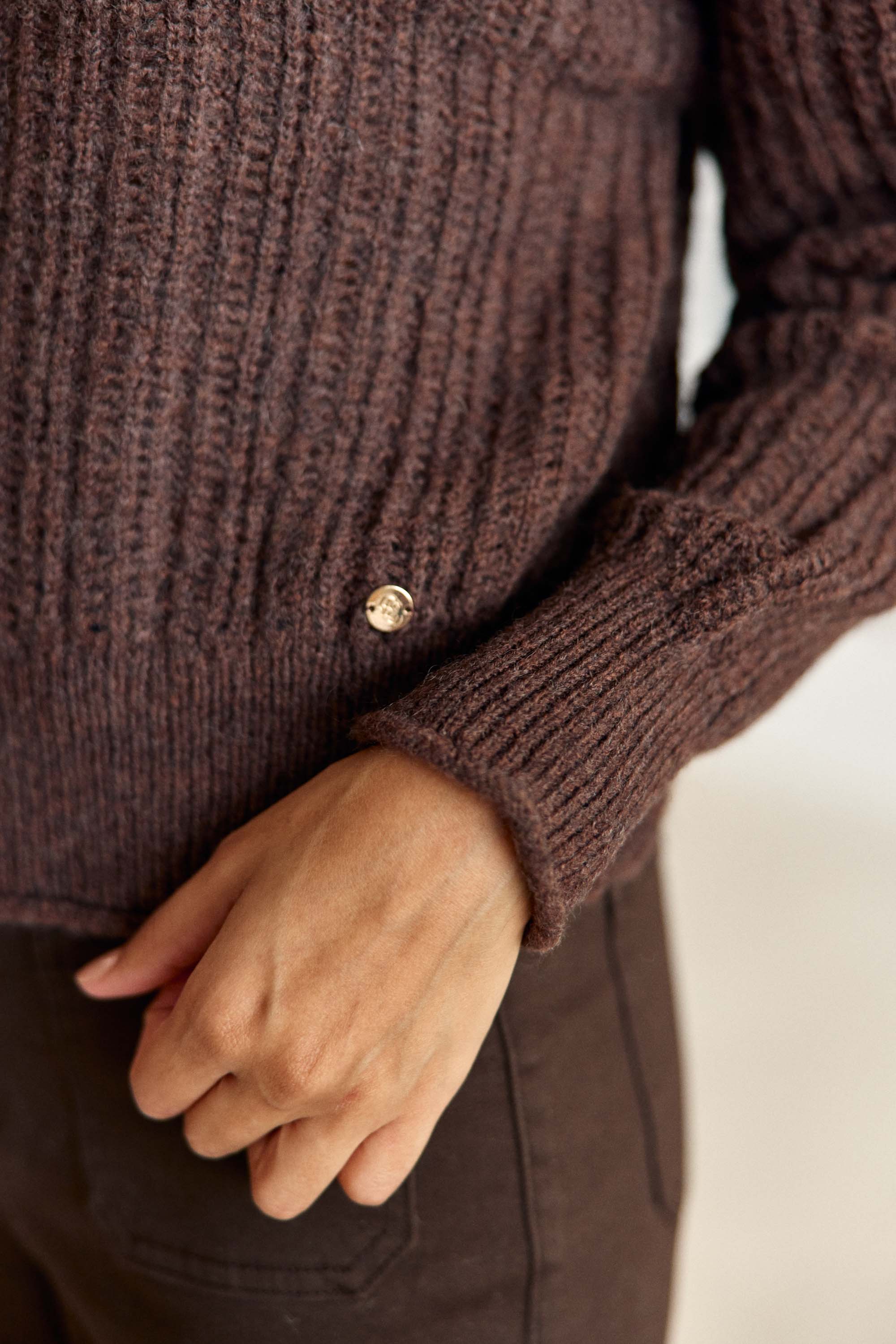 Pull marron - Mavi