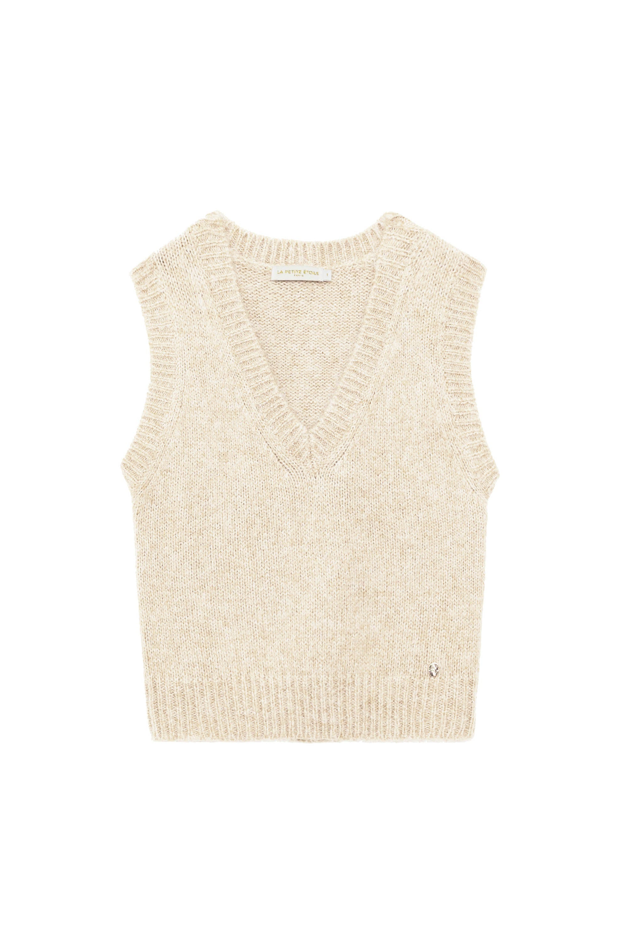 Pull sans manches ecru - Mercy