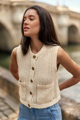 Gilet écru - Milana