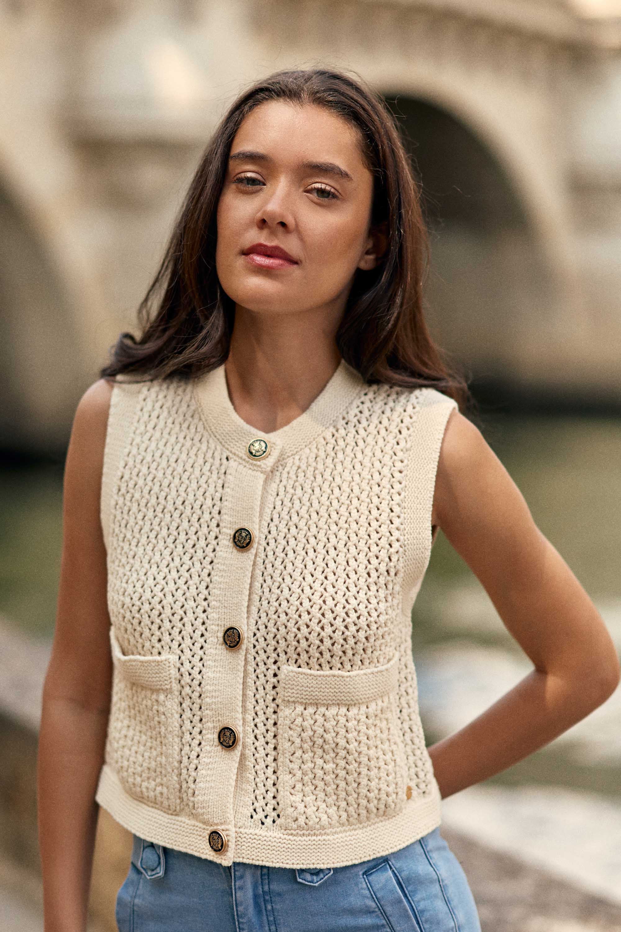 Gilet écru - Milana