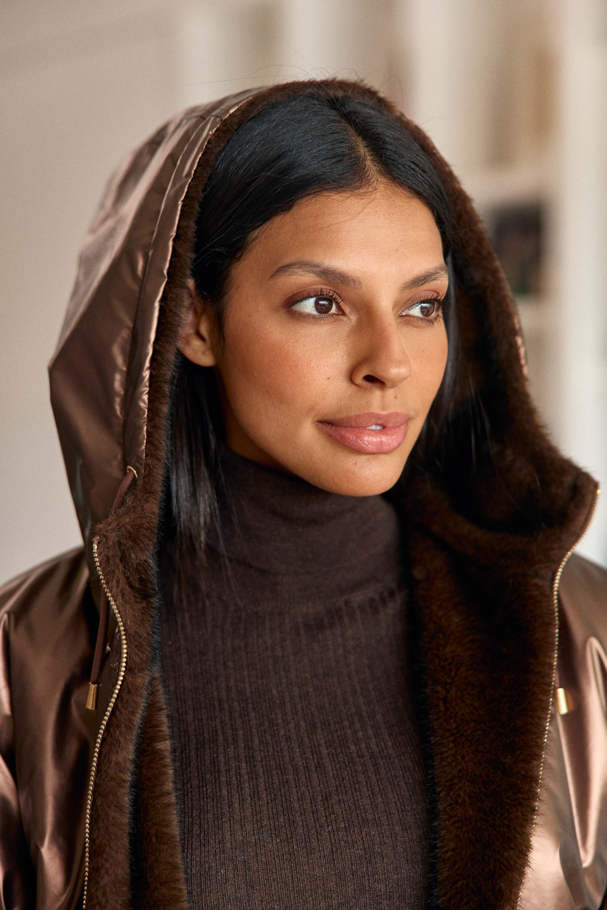 Impermeable marron - Nalia