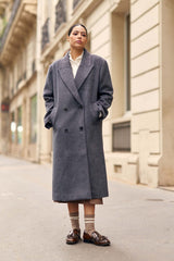 Manteau long gris - Nour
