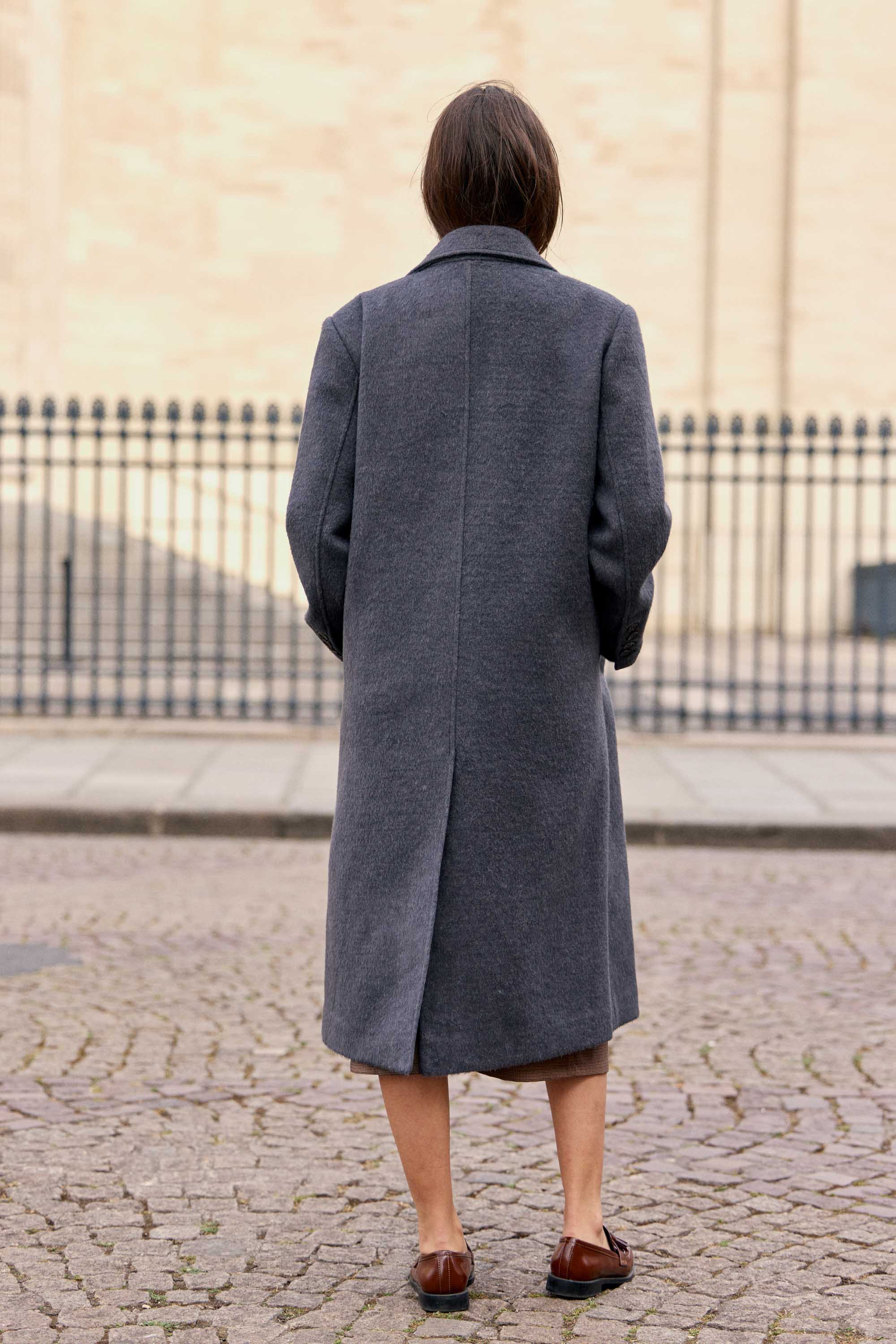 Manteau long gris - Nour