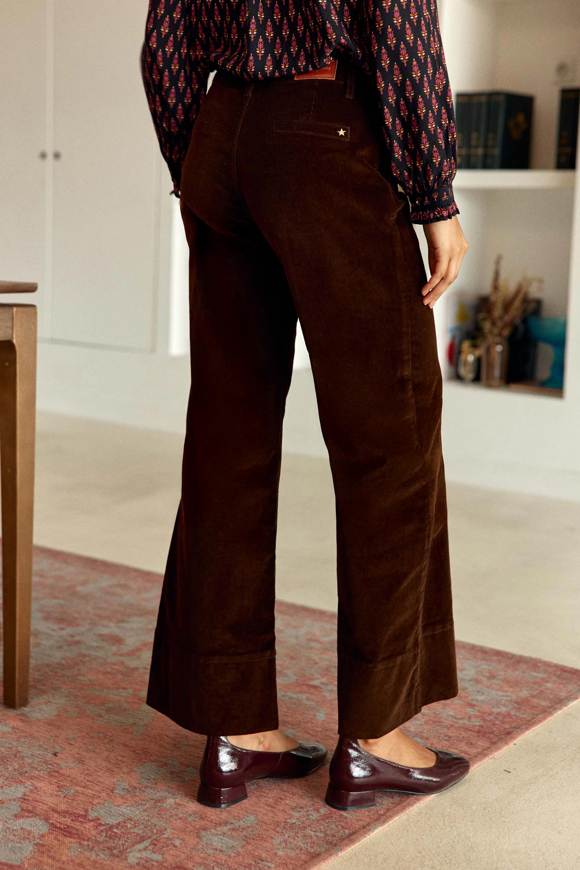 Pantalon velours marron - Paola