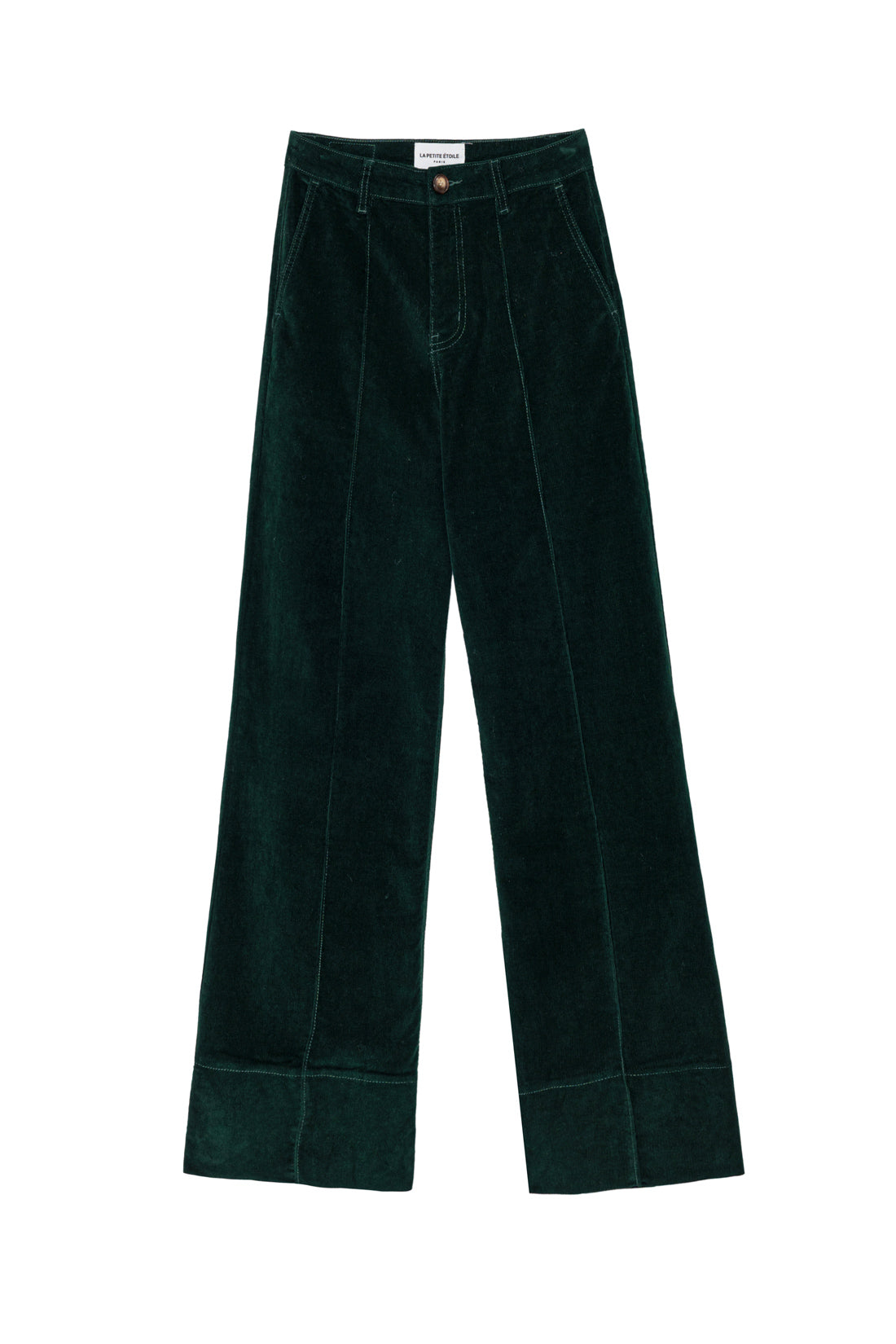 Pantalon velours vert - Paola