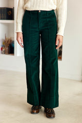 Pantalon velours vert - Paola