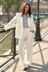 Pantalon large écru - Paoline