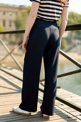 Pantalon droit marine - Paolo