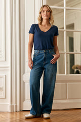 Jean baggy dark stone - Peguy