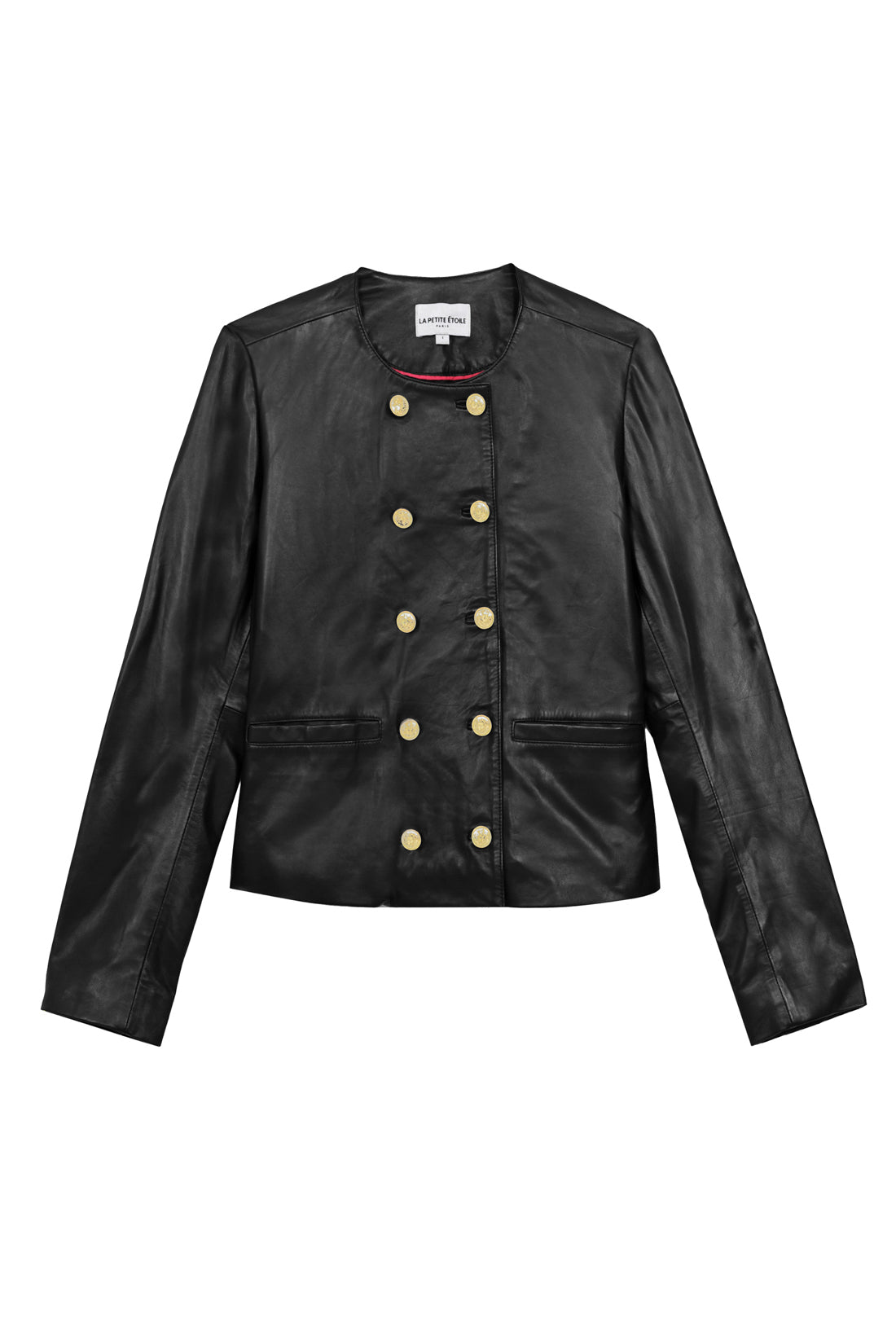 Veste en cuir Proust - Noir