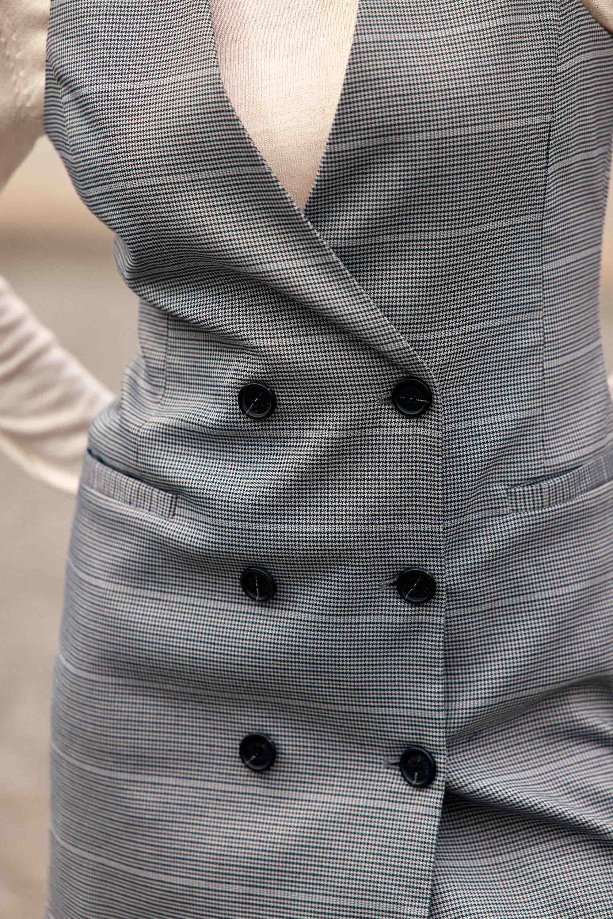 Robe courte grise - Raisy