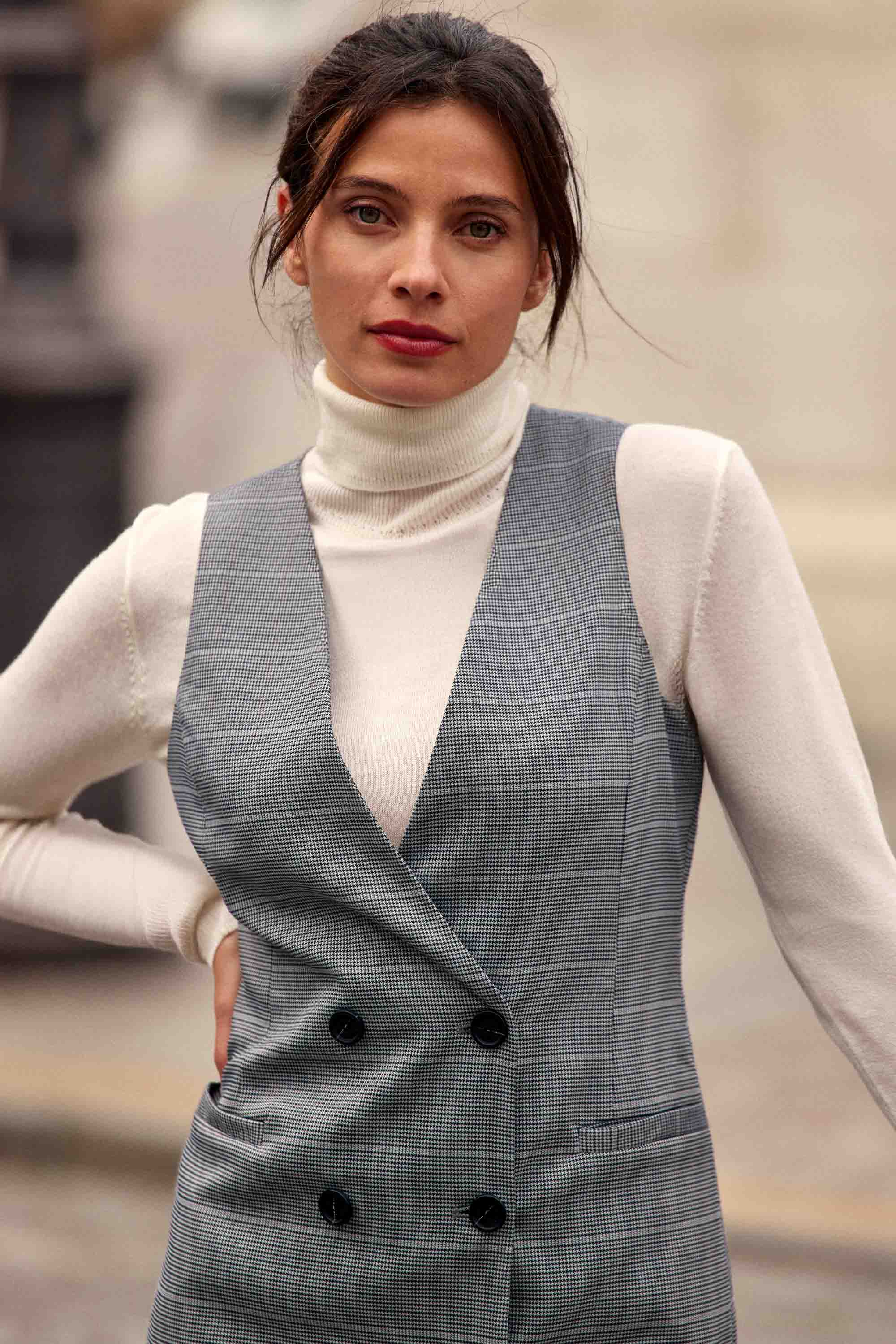 Robe courte grise - Raisy