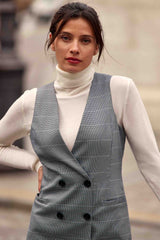 Robe courte grise - Raisy