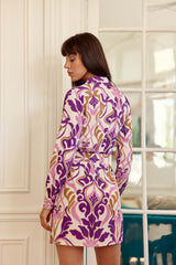 Robe courte violette - Romia