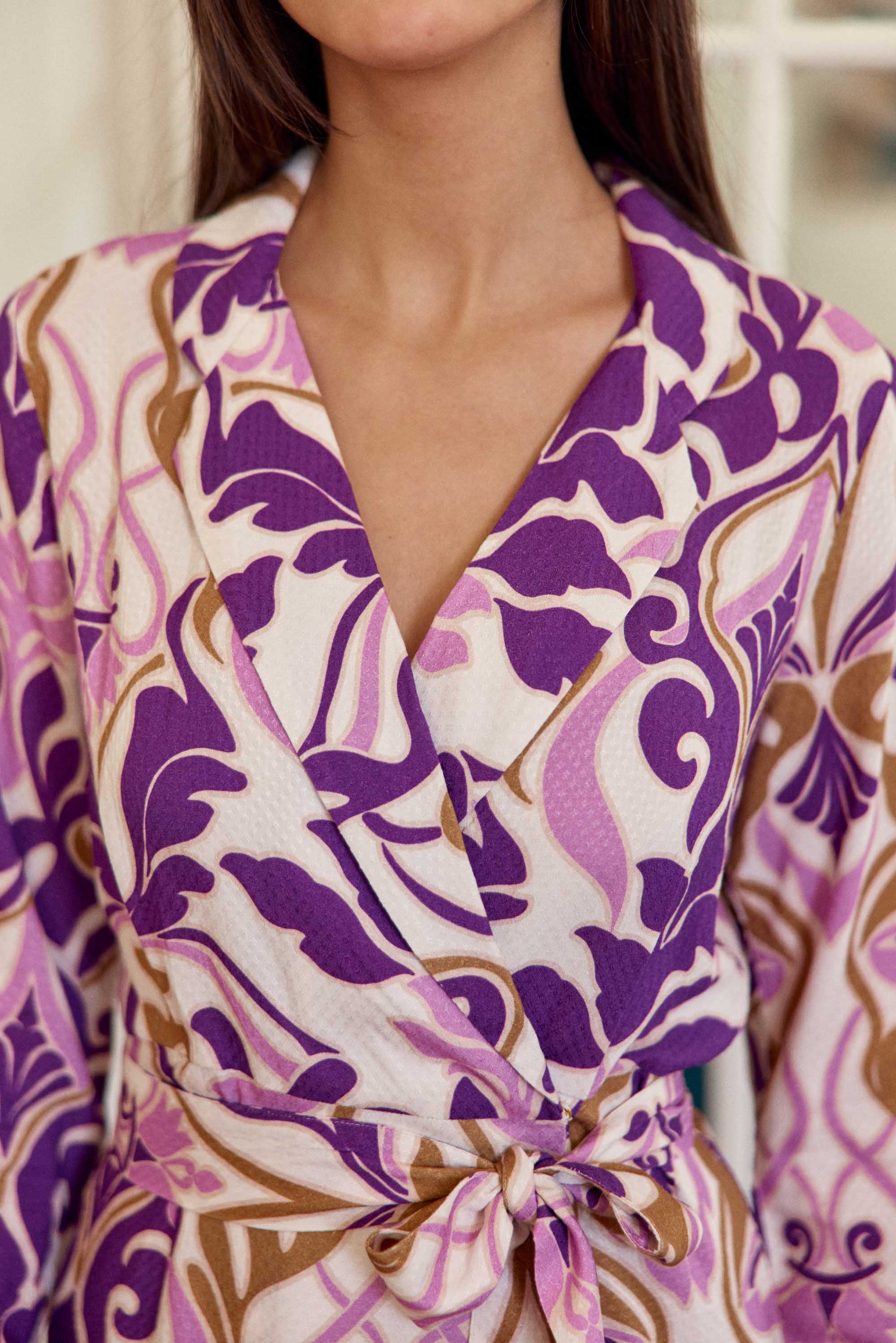 Robe courte violette - Romia