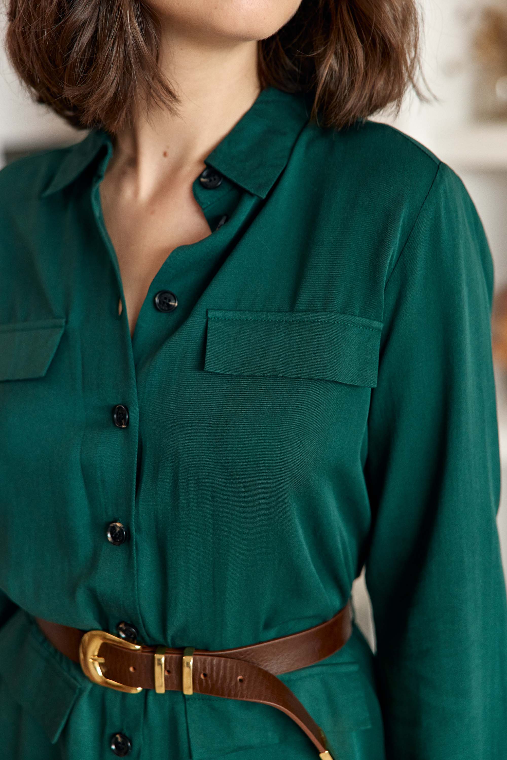 Robe vert anglais - Roni