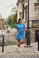 Robe droite bleu - Rusla