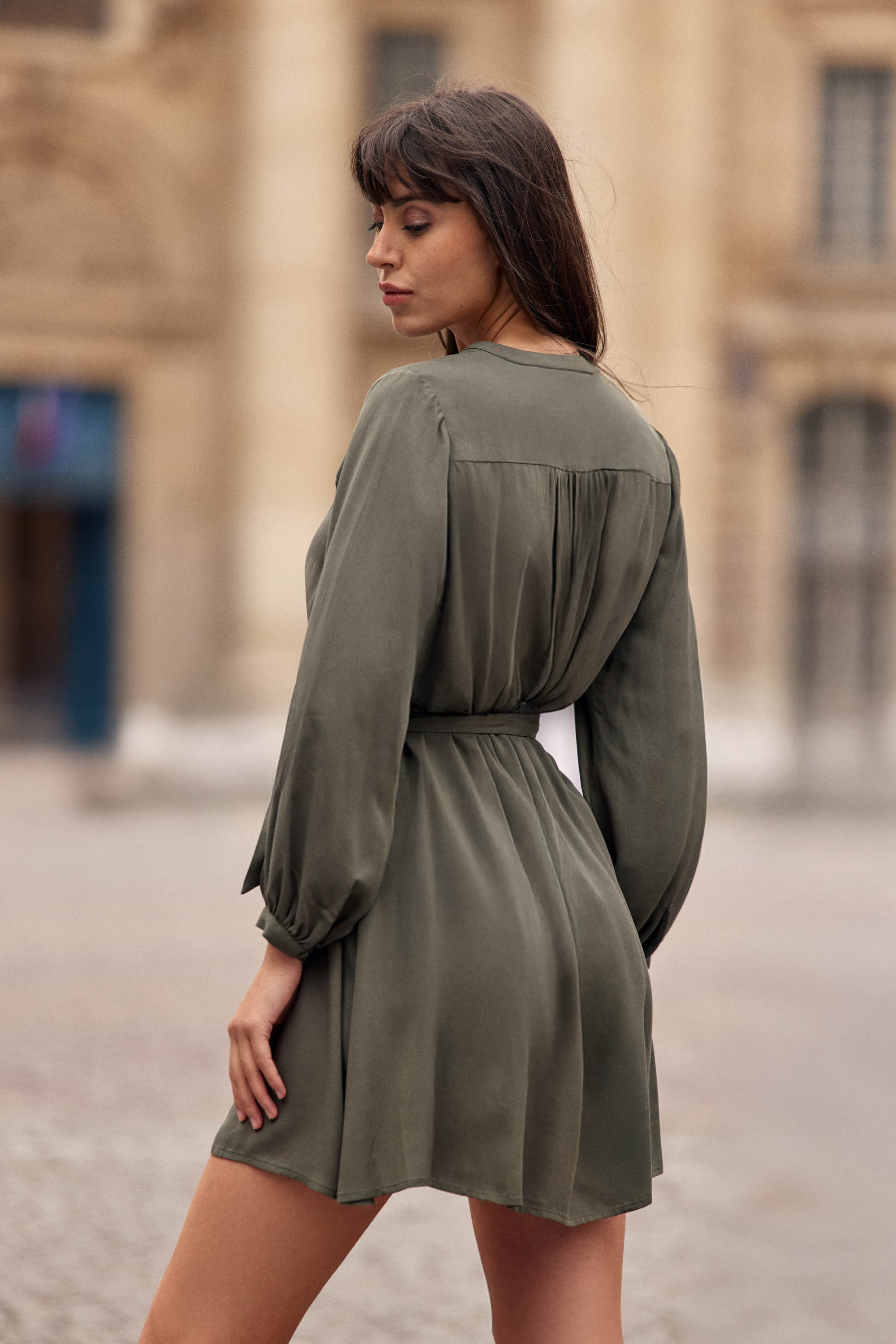 Robe courte kaki - Ruyan