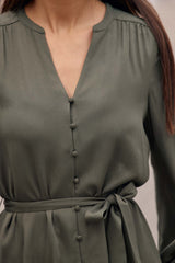 Robe courte kaki - Ruyan