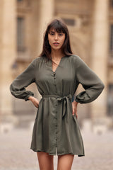 Robe courte kaki - Ruyan