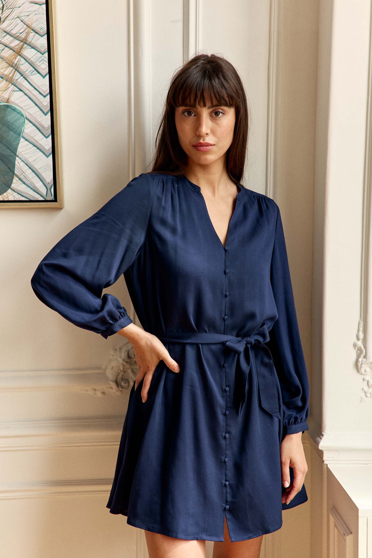 Robe courte marine - Ruyan