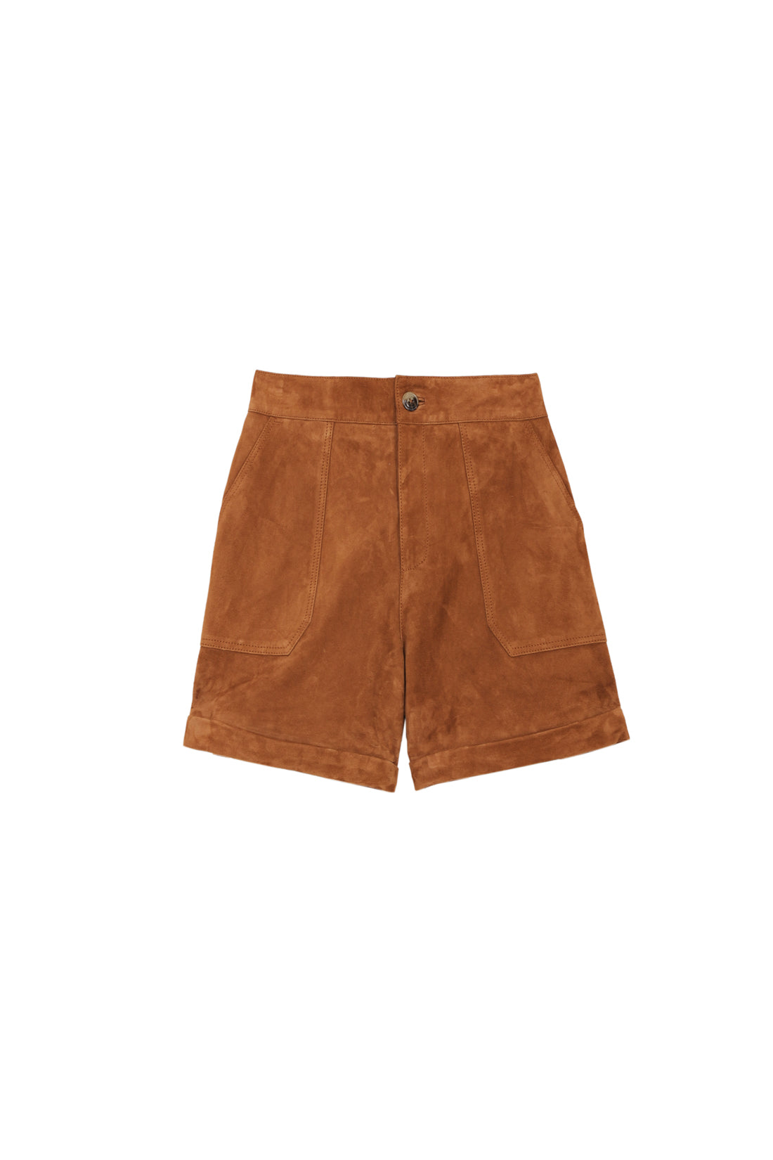 Short en cuir camel - Sidra