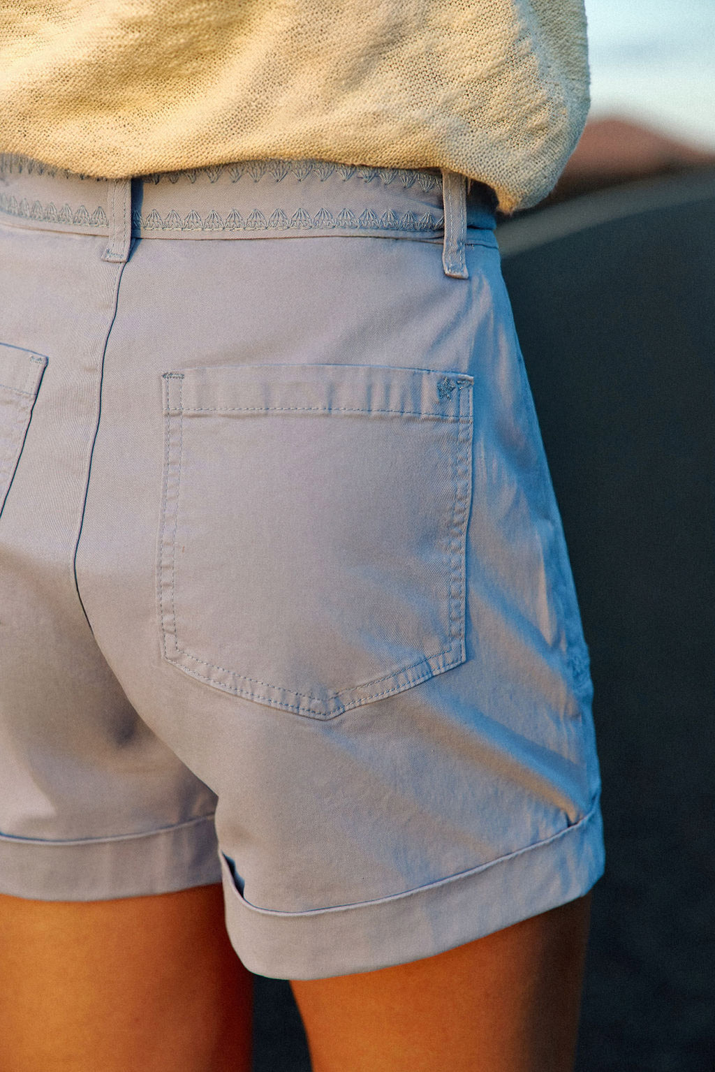 Short taille haute bleu - Soeli