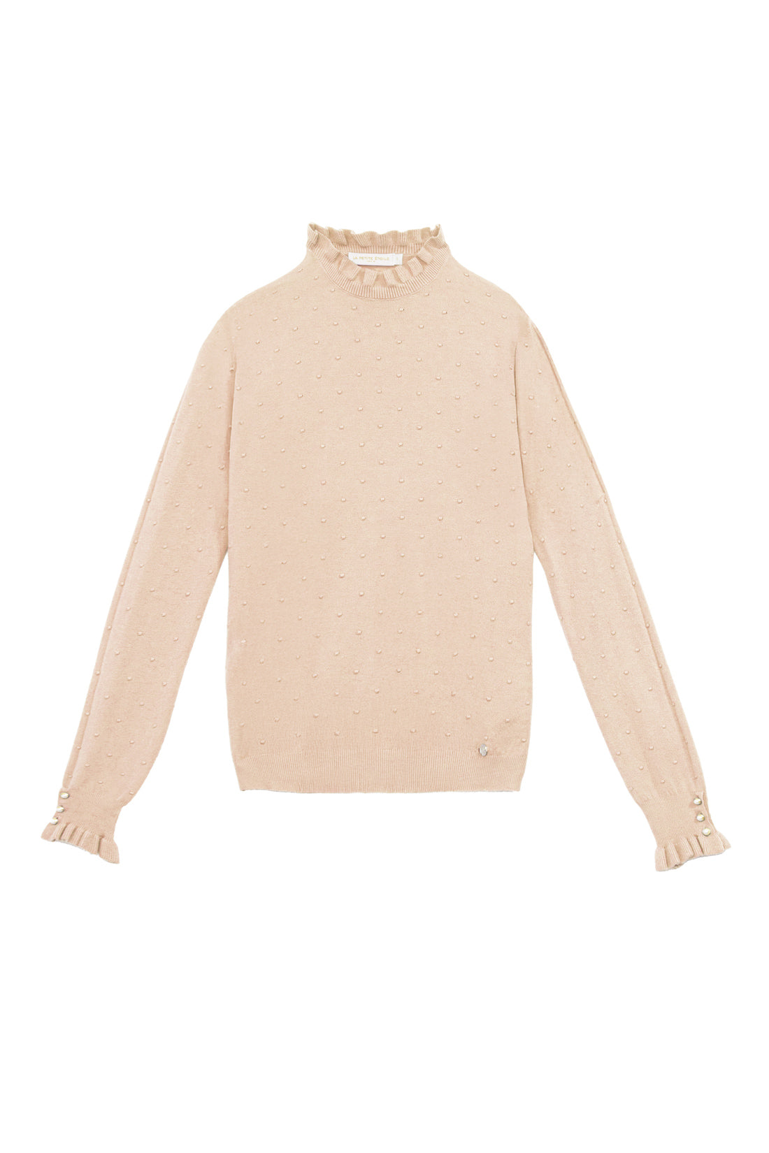 Pull col montant beige - Solferinos