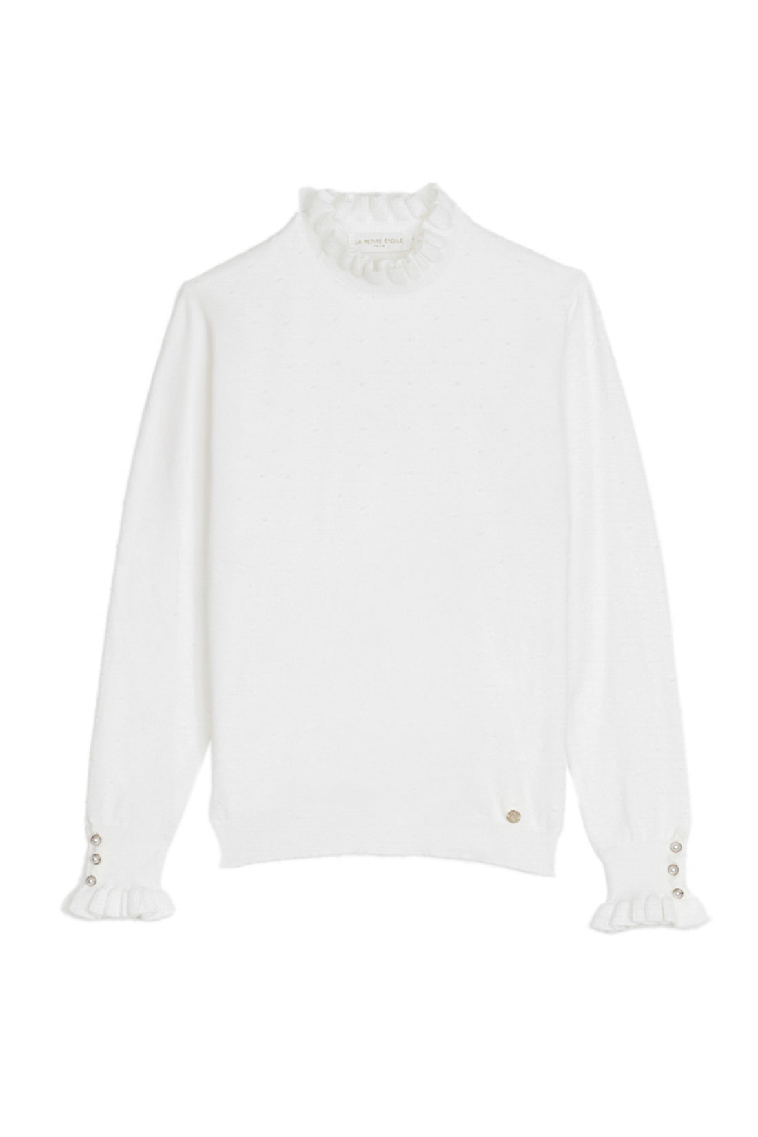 Pull col montant écru - Solferinos