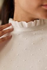 Pull col montant écru - Solferinos