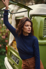 Pull col montant marine - Solferinos