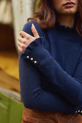 Pull col montant marine - Solferinos